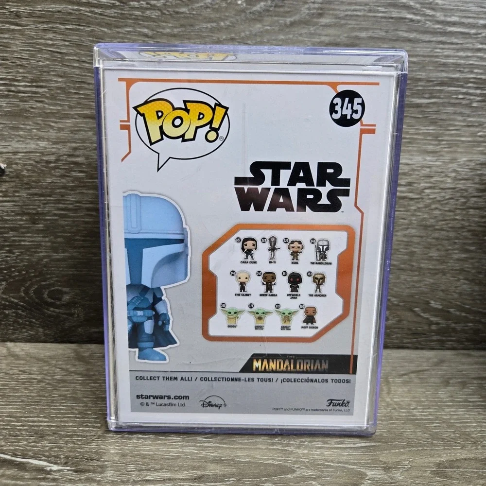 Funko Pop! Star Wars Lot - Yoda + Mandalorian- Glow Walgreens + EE Exclusive 2